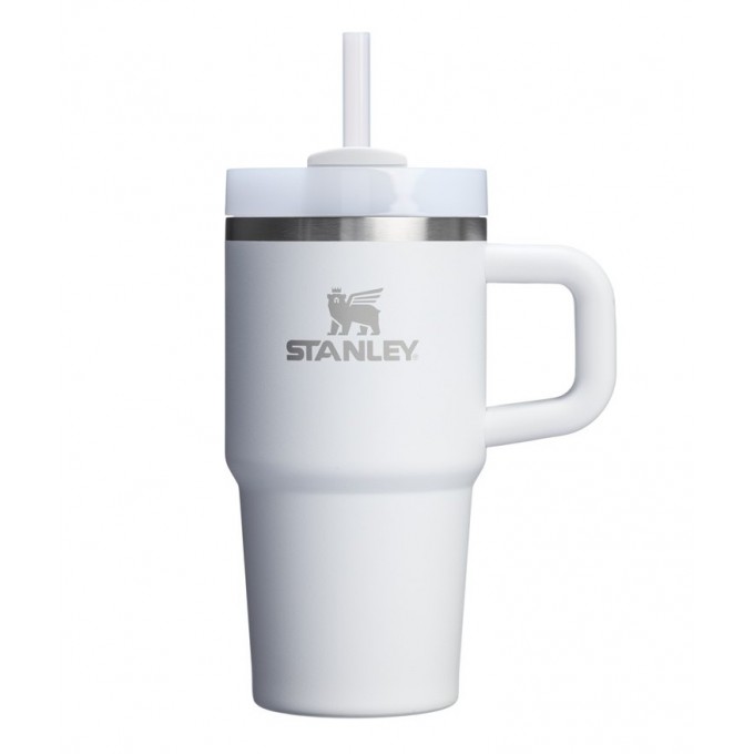 Термокружка STANLEY QUENCHER H2.0 0,59L () с трубочкой, белая 10-13991-002
